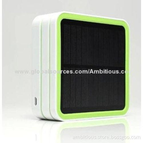 Both DC and Solar Charging Power Bank for Mobile Phone, CE, FCC & RoHS